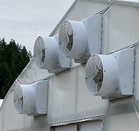 three round ventilation equipment