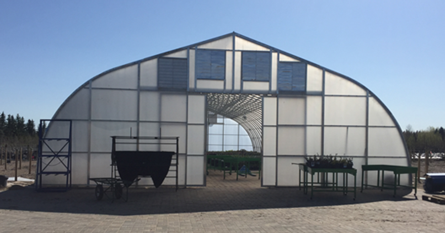 greenhouse shutters outside view